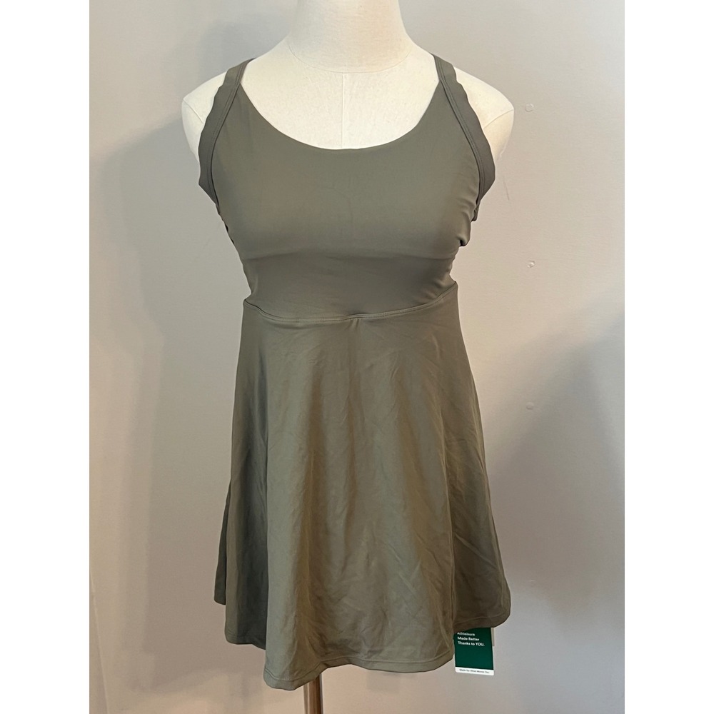Halara SoftlyZero™ Airy Backless Twisted Active Dress Easy Peezy Olive  Green XS